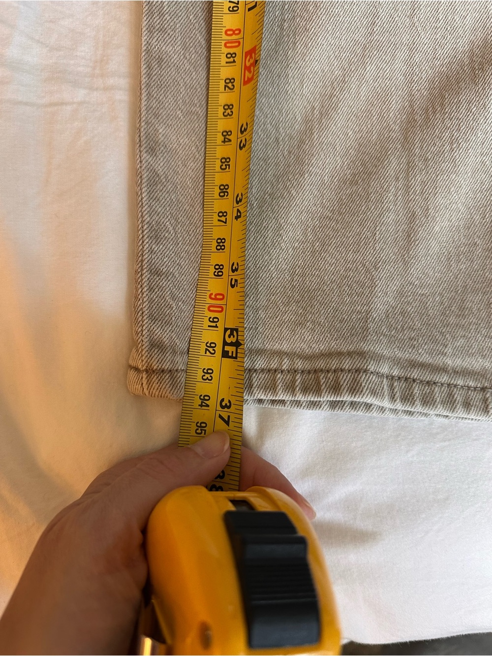 Abercrombie & Fitch Ankle Straight Jeans - Taupe - Picture 4 of 5